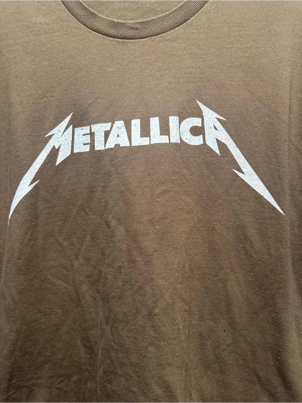 Metallica Graphic Band T‑Shirt in Brown NWOT Size 3X - Picture 2 of 3